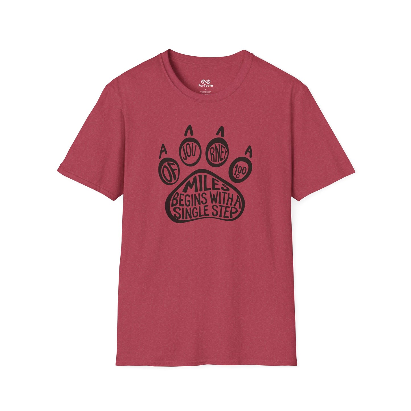 A Journey Of 1000 Miles Begins With A Single Step Cat Unisex T-Shirt
