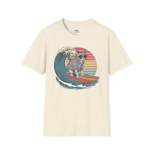 Vintage Retro Sun Graphic Unisex Cat T-Shirt