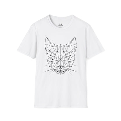 Geometric Outline Cat Unisex T-Shirt