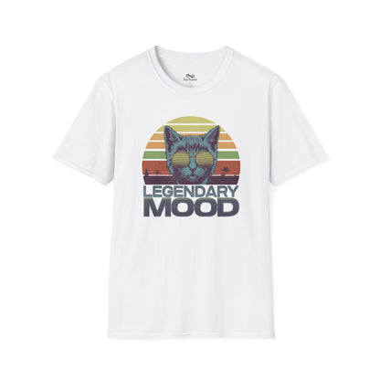 Legendary Mood Retro Sunset Vintage Graphic Unisex Cat T-Shirt