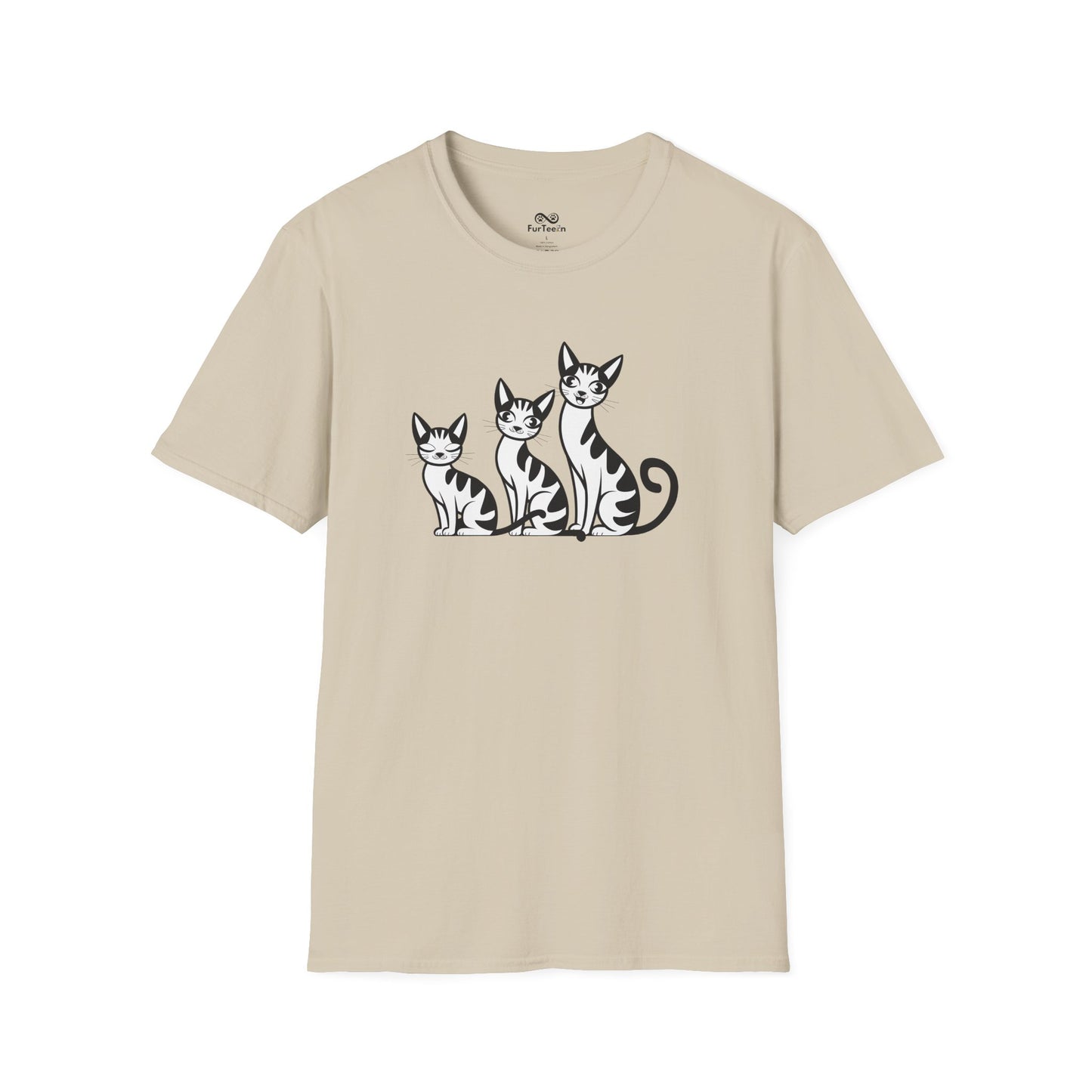 Simple Elegant Cat Unisex T-Shirt