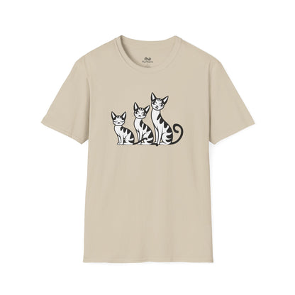 Simple Elegant Cat Unisex T-Shirt