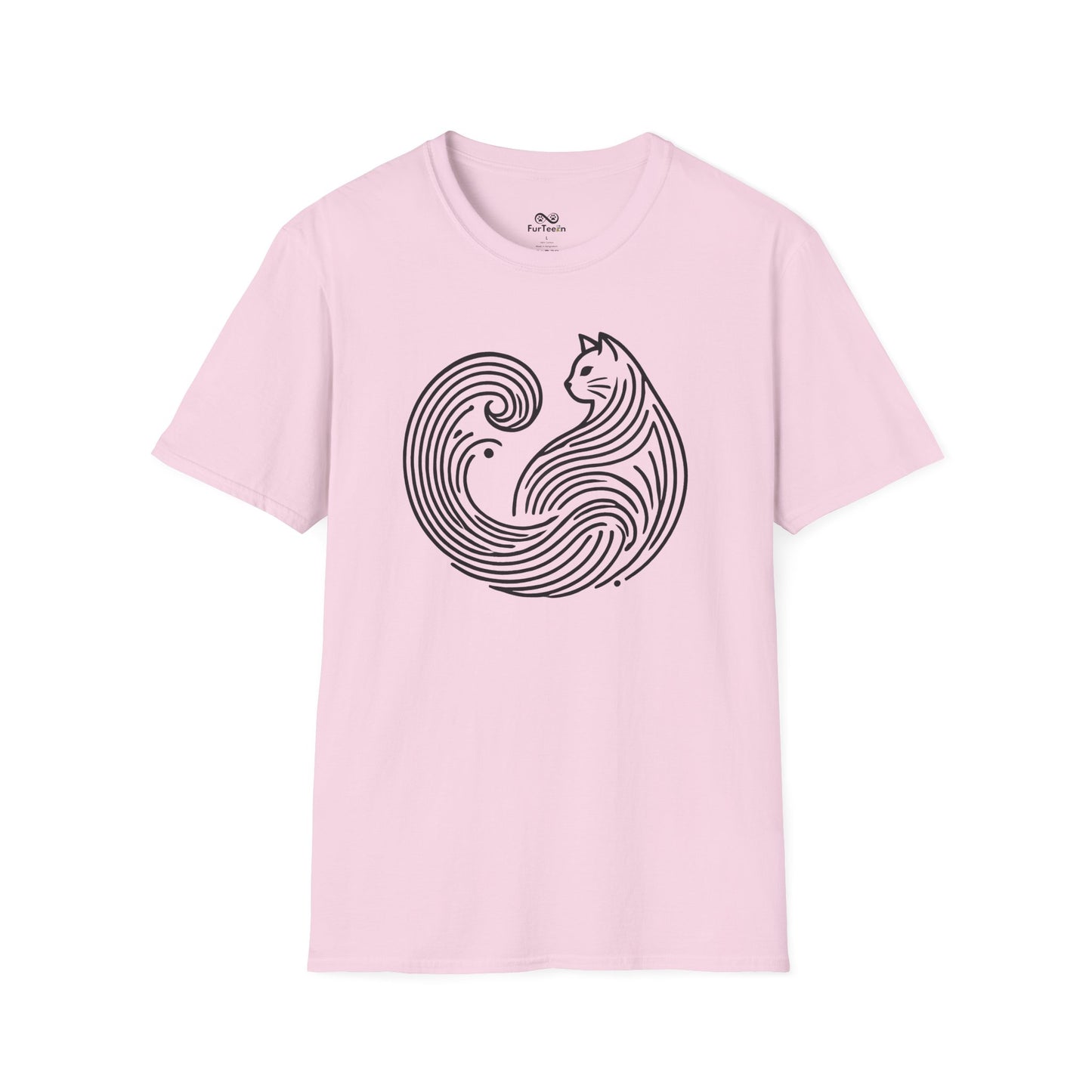 Minimalist Unisex Cat T-Shirt