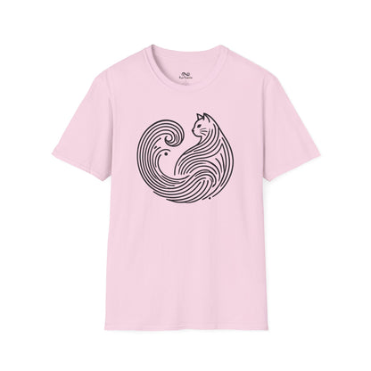 Minimalist Unisex Cat T-Shirt