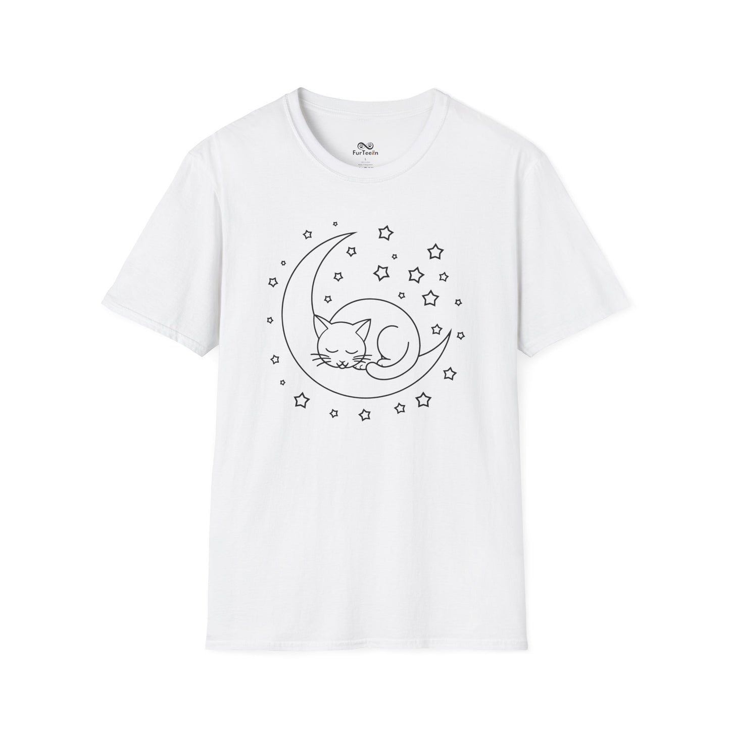 Simple Outline Cat Unisex T-Shirt