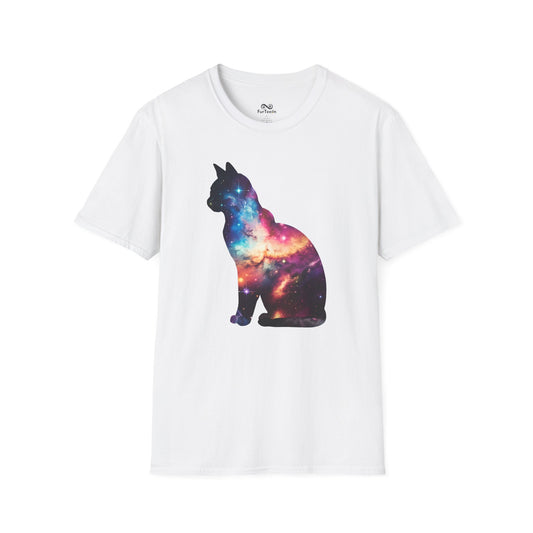 A Sleek Silhouette Cat Unisex T-Shirt