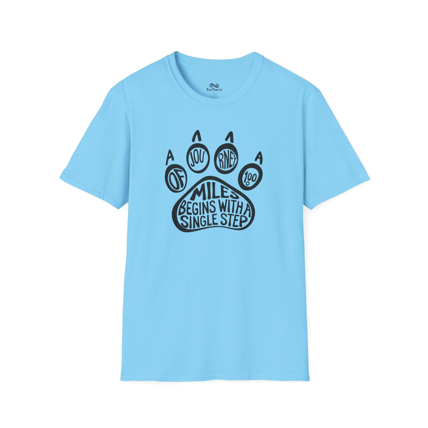 A Journey Of 1000 Miles Begins With A Single Step Cat Unisex T-Shirt