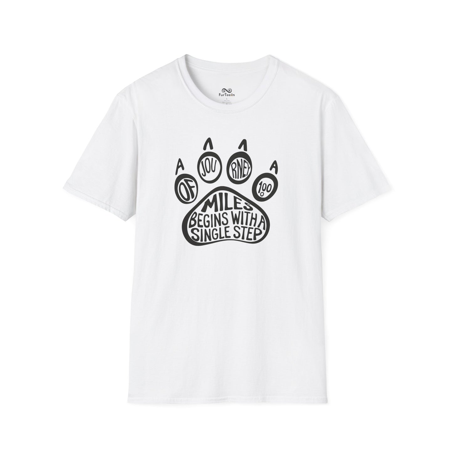 A Journey Of 1000 Miles Begins With A Single Step Cat Unisex T-Shirt